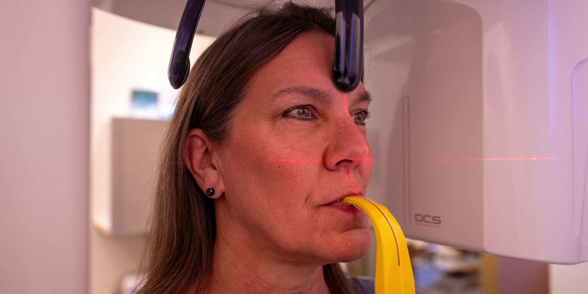 cbct machine beind used to scan