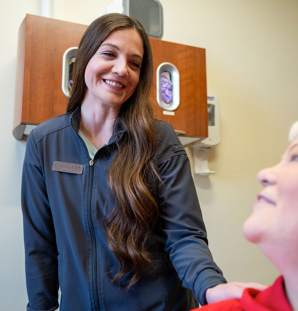 team welcomes patient